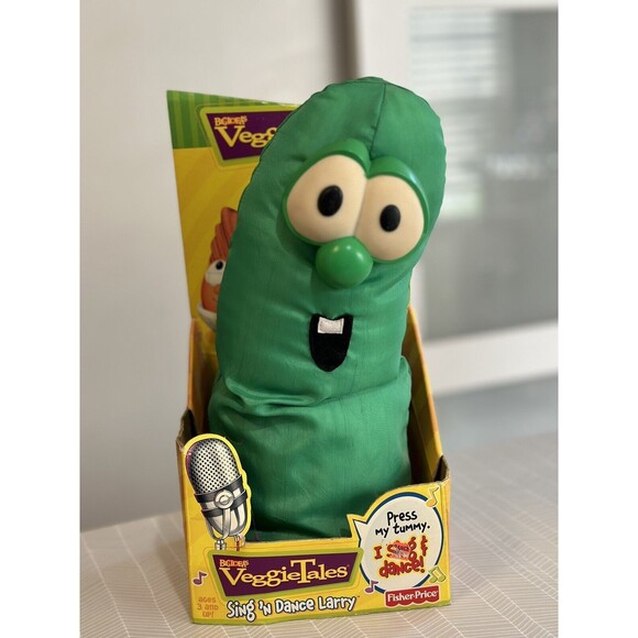 Vintage Veggie Tales Fisher Price Sing N Dance Larry Toy 2000 READ - Picture 1 of 6